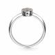 Серебряное кольцо АЛЬКОР с золотой накладкой и бриллиантом 01-3012/000Б-00