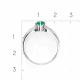 Серебряное кольцо Platina 01-3054-00-275-0200 с фианитом и халцедоном