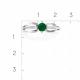 Серебряное кольцо Platina 01-3054-00-275-0200 с фианитом и халцедоном