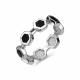 Серебряное кольцо АЛЬКОР 01-3089/0ЭМ3-00 с эмалью