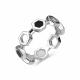 Серебряное кольцо АЛЬКОР 01-3090/0ЭМ3-00 с эмалью