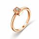 Серебряное кольцо АЛЬКОР 01-3106/00КЦ-06 с фианитом