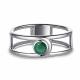 Серебряное кольцо АЛЬКОР 01-3146/00АГ-00 с агатом