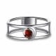 Серебряное кольцо АЛЬКОР 01-3146/00ГР-00 с гранатом