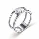 Серебряное кольцо АЛЬКОР 01-3146/00ГХ-00 с горным хрусталём