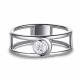 Серебряное кольцо АЛЬКОР 01-3146/00ГХ-00 с горным хрусталём