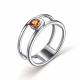 Серебряное кольцо АЛЬКОР 01-3146/00ЦТ-00 с цитрином