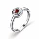 Серебряное кольцо АЛЬКОР 01-3150/00ГР-00 с гранатом