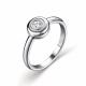 Серебряное кольцо АЛЬКОР 01-3150/00ГХ-00 с горным хрусталём