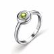 Серебряное кольцо АЛЬКОР 01-3150/00ХР-00 с хризолитом