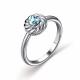 Серебряное кольцо АЛЬКОР 01-3151/00ТБ-00 с топазом