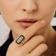 Серебряное кольцо АЛЬКОР 01-3236/0ЮСТ-00 с ювелирным кристаллом