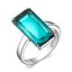Серебряное кольцо АЛЬКОР 01-3236/ЮСТЛ-00 с ювелирным кристаллом