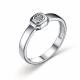 Серебряное кольцо АЛЬКОР 01-3241/000Б-00 с бриллиантом