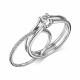 Серебряное кольцо АЛЬКОР 01-3291/00КЦ-00 с фианитом