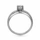 Серебряное кольцо АЛЬКОР 01-3292/00КЦ-00 с фианитом