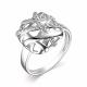 Серебряное кольцо АЛЬКОР 01-3347/00КЦ-00 с фианитом