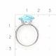 Серебряное кольцо Platina 01-3462-00-207-0200 с топазом и фианитом