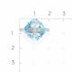 Серебряное кольцо Platina 01-3462-00-207-0200 с топазом и фианитом