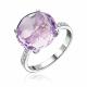 Серебряное кольцо Platina 01-3462-00-209-0200 с фианитом и аметистом