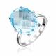 Серебряное кольцо Platina 01-3468-00-201-0200 с топазом