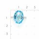 Серебряное кольцо Platina 01-3468-00-201-0200 с топазом