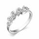 Серебряное кольцо АЛЬКОР 01-3471/00ГХ-00 с фианитом и горным хрусталём