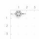 Серебряное кольцо Platina 01-3480-00-401-0200 с фианитом