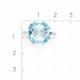 Серебряное кольцо Platina 01-3484-00-207-0200 с топазом и фианитом
