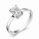 Серебряное кольцо АЛЬКОР 01-3512/00ГХ-00 с горным хрусталём