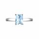 Серебряное кольцо АЛЬКОР 01-3512/00ТБ-00 с топазом
