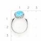 Серебряное кольцо Platina 01-3537-00-201-0200 с топазом