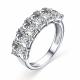 Серебряное кольцо АЛЬКОР 01-3615/00ГХ-00 с горным хрусталём