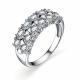 Серебряное кольцо АЛЬКОР 01-3616/00ГХ-00 с горным хрусталём