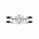 Серебряное кольцо АЛЬКОР 01-3635/00ГХ-00 с горным хрусталём