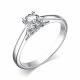 Серебряное кольцо АЛЬКОР 01-3645/00СВ-00 с фианитом
