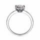 Серебряное кольцо АЛЬКОР 01-3648/00СВ-00 с фианитом