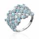 Серебряное кольцо Platina 01-3668-00-207-0200 с топазом и фианитом