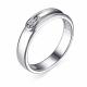 Серебряное кольцо АЛЬКОР 01-3715/000Б-00 с бриллиантом