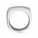 Серебряное кольцо АЛЬКОР 01-3744/00КЦ-00 с фианитом