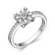 Серебряное кольцо АЛЬКОР 01-3796/00КЦ-00 с фианитом