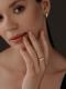 Серебряное кольцо Алькор с золотой накладкой и бриллиантом 01-3892/000Б-00