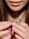 Серебряное кольцо АЛЬКОР 01-3896/00АМ-00 с аметистом и эмалью