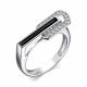 Серебряное кольцо АЛЬКОР 01-3899/0ЭМ3-00 с фианитом и эмалью