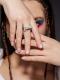 Серебряное кольцо АЛЬКОР 01-3899/0ЭМ3-00 с фианитом и эмалью