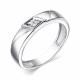 Серебряное кольцо АЛЬКОР 01-3946/000Б-00 с бриллиантом