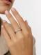 Серебряное кольцо АЛЬКОР 01-3946/000Б-00 с бриллиантом