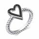 Серебряное кольцо АЛЬКОР 01-3961/0КЦ1-17 с фианитом