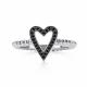 Серебряное кольцо АЛЬКОР 01-3961/0КЦ1-17 с фианитом