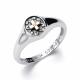 Серебряное кольцо АЛЬКОР с золотой накладкой и бриллиантом 01-4093/000Б-17